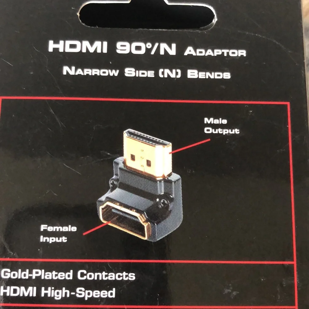 2 - NWT HDMI 90 degree /N adapters
